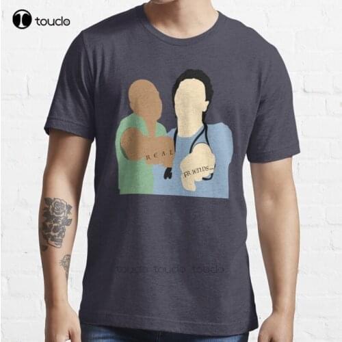 New Scrubs Turk & Jd - Fake Doctors Real Friends T-Shirt Cotton Men Tee Shirt