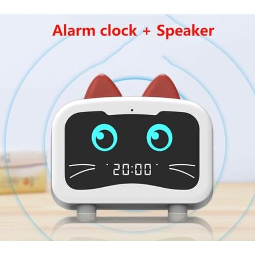 New Smart Cute Pet LED Digital Alarm Clock Totoro Bluetooth Speaker With Radio