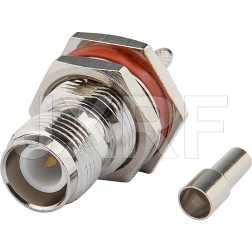 TNC female crimp RF connector RP-TNC female Plug Crimp for RG316 RG174 LMR100 coaxial cable fast ship