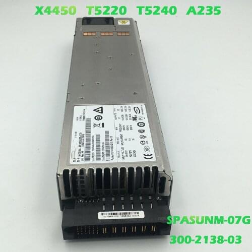 Server Power Supply For SUN X4450 T5220 T5240 A235 SPASUNM-07G 300-2138-03 100% Tested Before Shipping