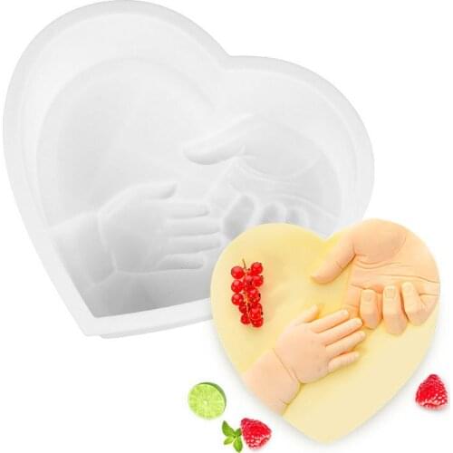 DIY Heart Foot Silicone Cake Mold for Chocolate Mousse Ice Cream Jello Pudding Dessert Baking Bakeware Pan Decorating Tools