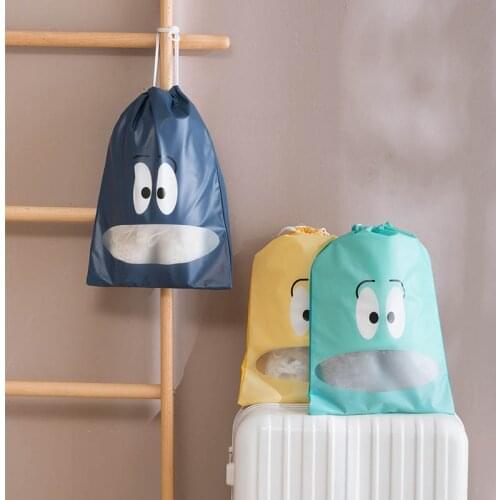 Cute Portable Drawstring Bags High-capacity Shoes Towels Bags Waterproof Travel Pouch Storage Clothes Cosmestic Bag Handbag