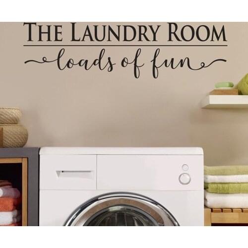 Laundry Room Vinyl Wall Decal Laundry Sign Window Sticker Wall Art Sticker Modern Home Decoration Wallpaper C286