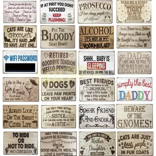 Cats Are Like Chocolate Vintage Metal Tin Sign Bar Pub Home Wall Decoration Funny Slogan Retro Metal Art Poster Crafts