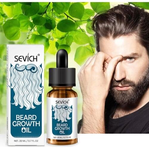 Men Beard Growth Enhancer High Quality Beard Oil Facial Nutrition Moustache Growth Products Shaping Hair Growth for Beard Sevich