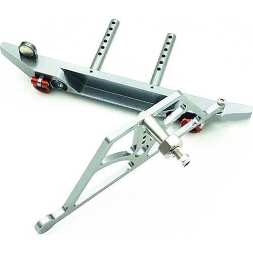 Rear Bumper with Spare Tire Carrier for 1/10 Traxxas HSP Redcat RC4WD Tamiya Axial SCX10 D90 Anti-collision Frame RC Car Parts