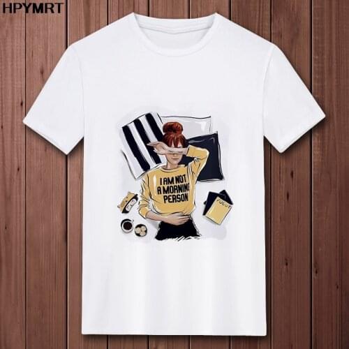I am Not A Morning Person Printed T Shirt Women Summer Casual Tshirts Tees Harajuku Korean Graphic Tops Female T-shirts Clothing