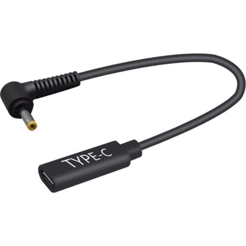 0.15M/0.49FT Type-C female jack to DC4.0*1.7MM notebook PD Adapter Cable,USB-C to 4017 Fast Charging Line,65W