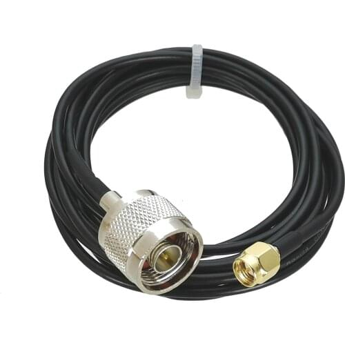1Pcs RG174 Cable N Male Plug to SMA Male Plug Straight Cable 6inch~5M RF Coaxial Connector