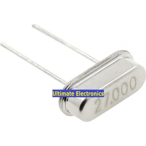 40pcs Passive crystal HC-49S 27MHZ 27M Crystalline DIP 2feet