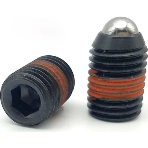 5pcs M3 M4 M5 M6 bead positioning screws Allen ball plunger screw hex socket spring steel ball grup bolts slingshot bolt