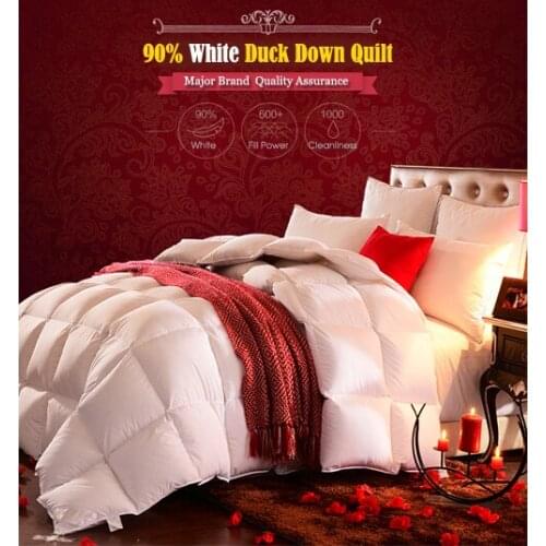 90% White Duck Down Duvet Winter Comforter Queen futon Quilt Blanket Autumn edredom King size nordico dekbedden colchas Single
