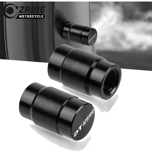 Motorcycle Accessories Couple Aluminum For YAMAHA DT125RR DT125 RR Vehicle Wheel Tire Valve Stem Caps Covers for Universal cycle