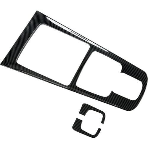 Carbon Fiber Accessories Gear Shift Shifter Box Panel Protector Cover Trim Fit For Mercedes-Benz GLA 2020 2021 ABS