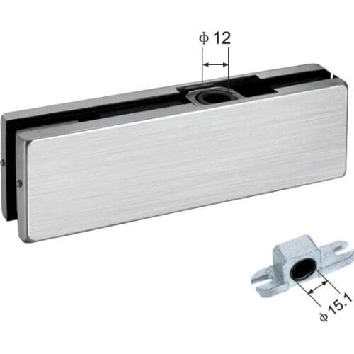 Freeshipping 304 KE-20 Stainless Steel Glass Door Patch Fitting Top Patch Bottom Patch Glass Clamp for Glass Door