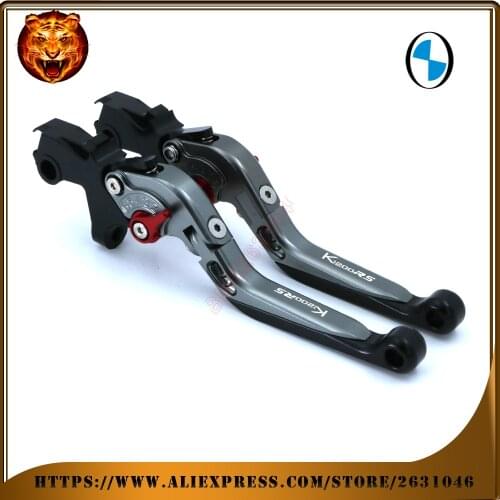 For BMW K1200RS 1200RS K1200 1999-2001 Motorcycle Adjustable Folding Extendable Brake Clutch Lever 1200 with logo