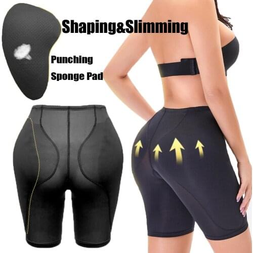 Women Seamless Booty Butt Lifter Thigh Shapewear Panties Push Up Ass Lift Hips Pads Faja Shaper Padded Pants Underwear Plus Size