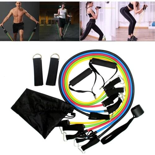 Resistance Bands Expander Yoga Exercise Fitness Rubber Tubes Band Stretch Training Home Gyms Elastic Pull Rope Fitness Equipment