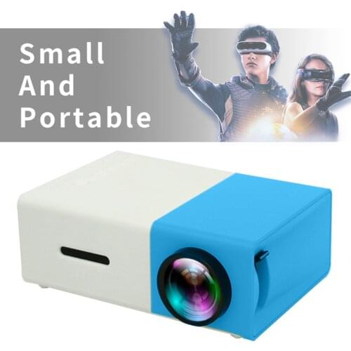 Mini Projector LCD LED Proyector 320x240 Pixel Best Video Beamer for Kids Theater TV Computer Camera Projecting Device YG300