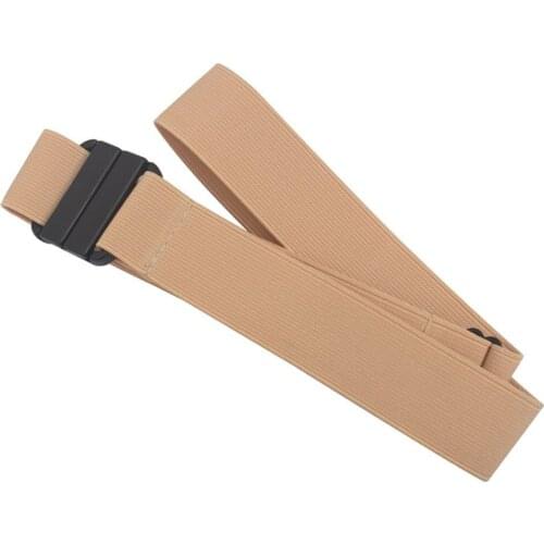 Invisible Elastic Belts For Women Flat Buckle 4 Piece For Jeans And Dresses Adjustable Stretch Belt Flat Buckle