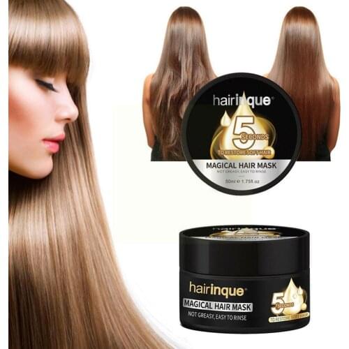 50ml 100%Nourishing Hair Mask 5 Seconds Repair Damage Restore Keratin Serum Mix Soft Cream Repair Hair Deep D0W3