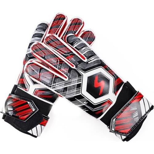 Professional Goalkeeper Gloves Finger Protection Kids Adults Anti Collision Wear Resistance PU Latex Soccer Goalie Gloves