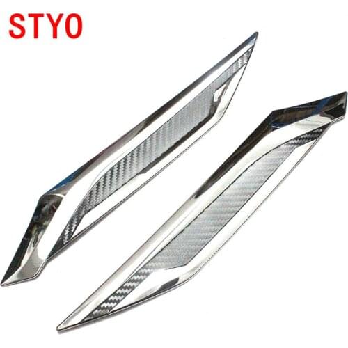 STYO For Toyota RAV4 2019 ABS Chrome Car Exterior Front Head Light Lamp Garnish Trim