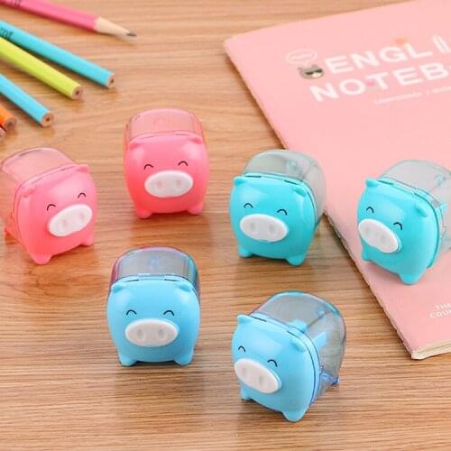 Treasure Pencil Sharpener Cute Learning Stationery Pencil Sharpener Creative Student Prize Mini Pig Pen Sharpeners