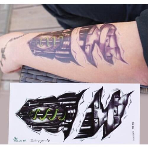 Temporary Tattoo Sticker Sleeve Design Arm Waterproof Tattoos For Men Women Transferable Tattoos Sticker On The Body Art 21*10cm