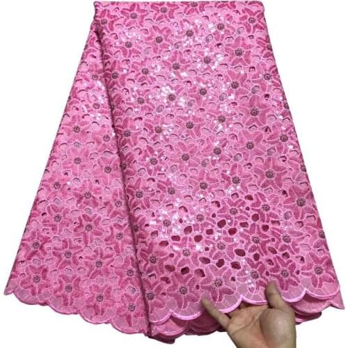 High Quality African Lace Fabric 2018 Latest Organza Lace Fabric With Sequins Embroidered Nigerian Lace Fabric For Party JM5478
