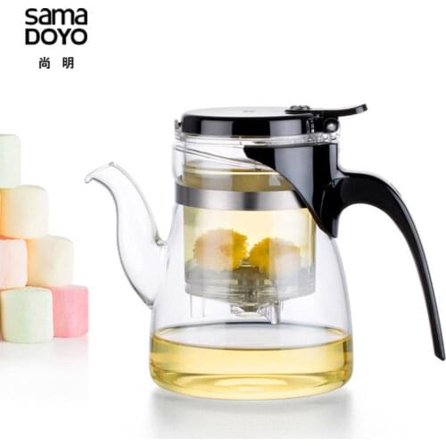 SAMA SamaDOYO B-02 High Grade Kungfu Teapot * Mug Teapot 600ml Teapot Glass Tea Pot Glass Tea Pot with Infuser