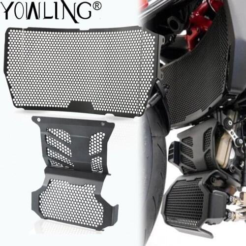 Motorcycle Radiator Guard Protector Grille Grill Cover For Ducati Hypermotard 939 950 SP Hyperstrada 939 Engine Guard Protector