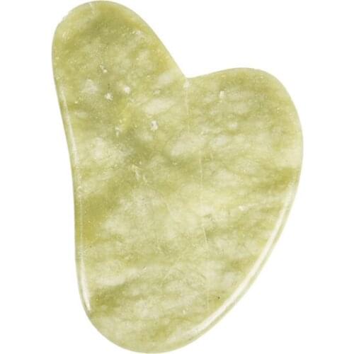 Green Quartz Jade Guasha Board Natural Stone Scraper Tools For Face Neck Back Body Pressure Therapy