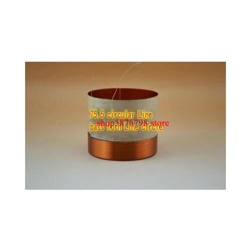 1pcs 75.5mm 8ohm 8Ω KSV kabitong skeleton Bass speaker voice coil