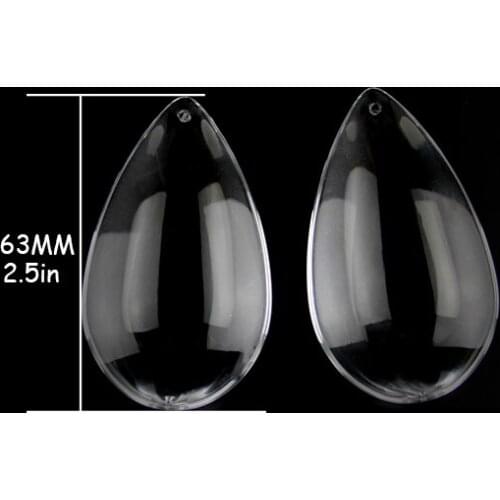 10pcs/lot ,63mm water drop shape/tear drop, crystal curtain pendant for DIY curtain , chandelier parts