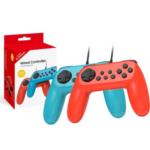 2pcs Wired Gamepad Controller Set for Nintend Switch Main Engine Game Console Accessories With Vibration Function Controller