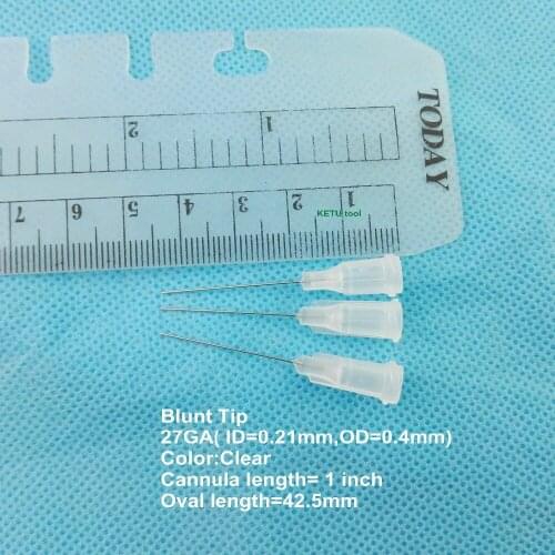 200pcs/lot 27gauge 1inch Epoxy Precision Blunt Needle Dispense Tips