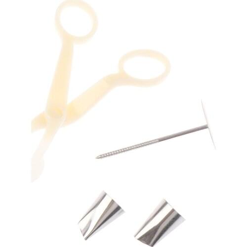 4pcs/set Fondant Cake Decorating Set Cake Flower Stand Nail Cake Piping Nozzle