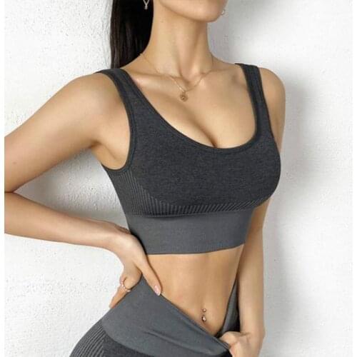 Push Up Bra Women Sexy Fitness Sports Shockproof Sports Bra For Women Gym Seamless Beauty Back Workout Bralette