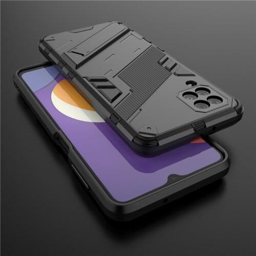 For Samsung Galaxy M12 Case For Samsung M12 Cover Shockproof TPU PC Phone Back Case For Samsung A03s A22 A32 A52 A72 M32 A12 S21