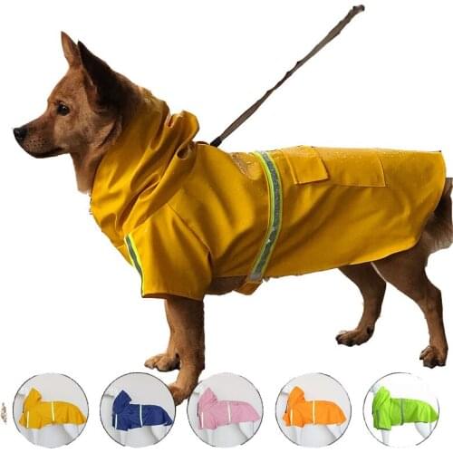 Dog clothing cape type pet raincoat pet hooded raincoat