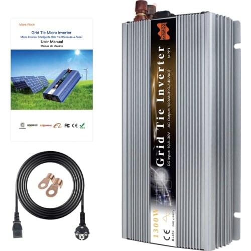 1300W Grid Tie Solar Inverter, Input 18V, 30V,36VDC, Max 1500W solar or wind power, MPPT function, high quality, free shipping