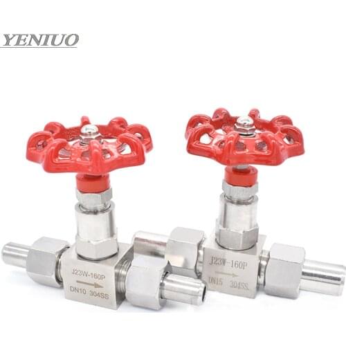 J23W-160P Needle valve stainless steel 304 welded needle valve stop valve