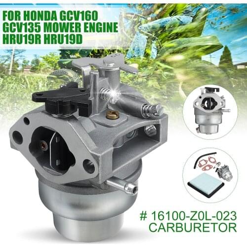 Carburetor for Honda GCV160 GCV135 Mower Engine HRU19R HRU19D Carby 16100-Z0L-023 Adjustable