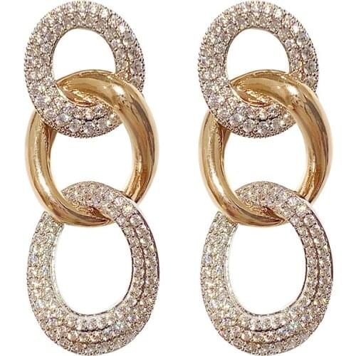 Fashion Vintage Heavy Punk Chain Drop Earring for Women