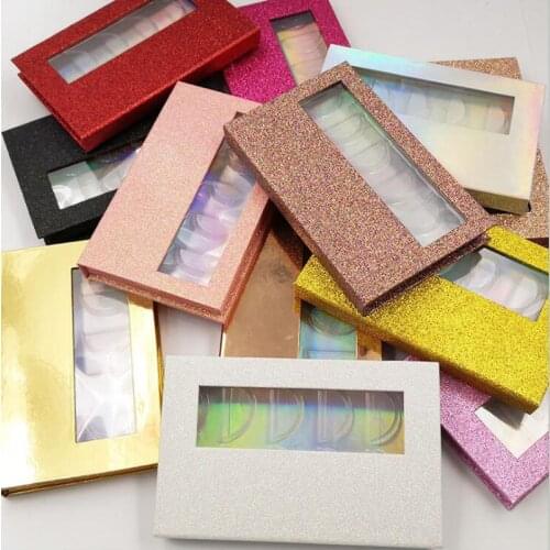 NEW 5/10/20box Packing box for eyelash blank eyelashes package Multicolor paper box clear tray Eyelashes DIY flash packing box