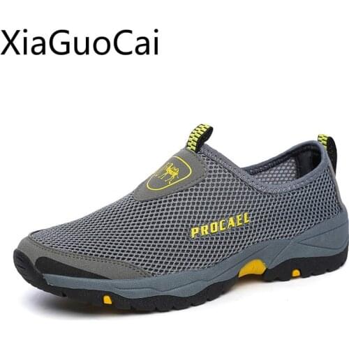 Summer New Mens Mesh Casual Shoes Casual Sneakers Mesh Shoes Breathable Light Slip-On Breathable Sneakers