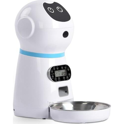 Update 3.5L Pet Feeder Fashion Smart Automatic Pet Feeder Medium Small Dogs Cat Food Detachable Voice Recorder And Timer