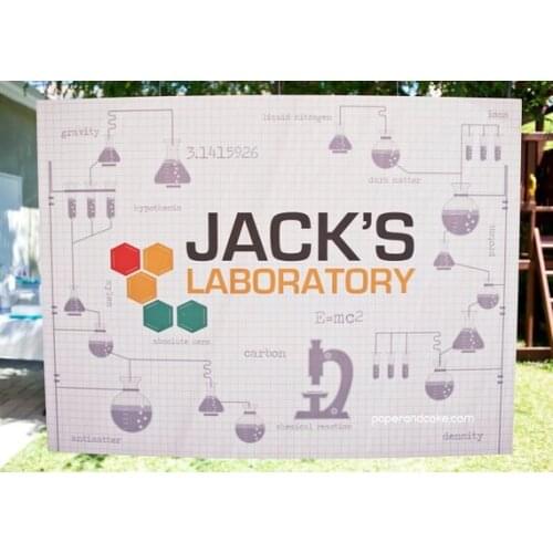 Custom Science Chemistry laboratory Birthday backdrop High quality Computer print party photo studio background