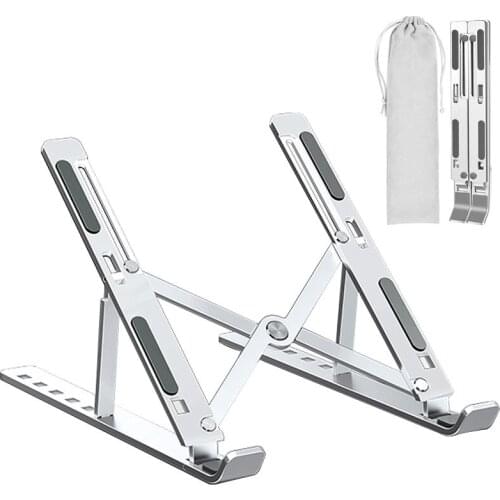 Portable Laptop Stand Aluminium Foldable Macbook Pro Support Adjustable Notebook Holder Tablet Base For PC Computer Bracket